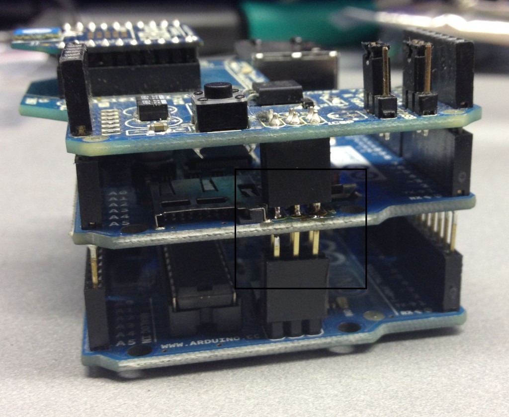 Adding a stackable ICSP header to the Arduino Ethernet Shield - new header 2